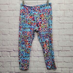 CVG Constantly Varied Gear Capri Leggings M Multicolor Squat Proof Active Yoga